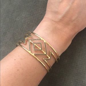 Gold/Black Stella & Dot Cuff